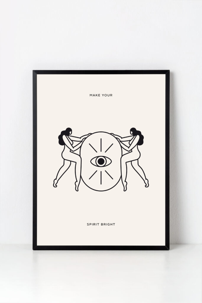 Plakat Bright Spirit Asana Creatives 2648